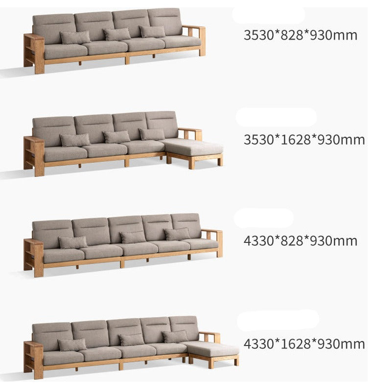 Oak Solid Wood Sectional Sofa   Transitional   Sofas   by GVAwood  Houzz