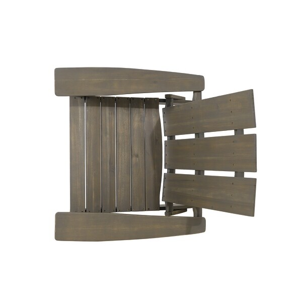 Zuma Outdoor Contemporary Acacia Wood Foldable Adirondack Chair by Christopher Knight Home