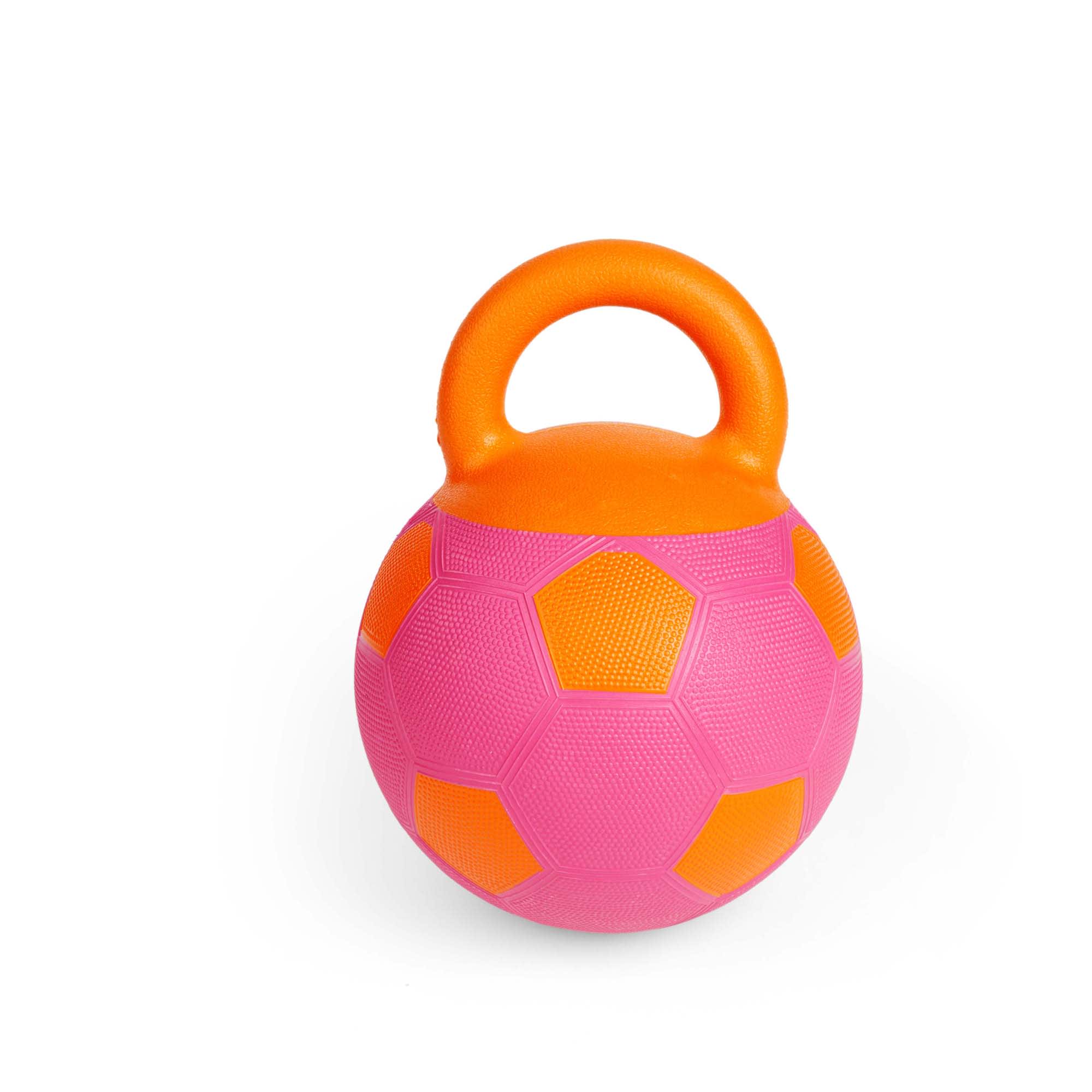 Leaps  Bounds Soccer Ball with Handle Dog Toy， Medium