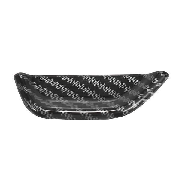 Unique Bargains Center Console Armrest Box Button Switch Cover Decoration Sticker Trim For Dodge C 2015 2020 Black Carbon Fiber