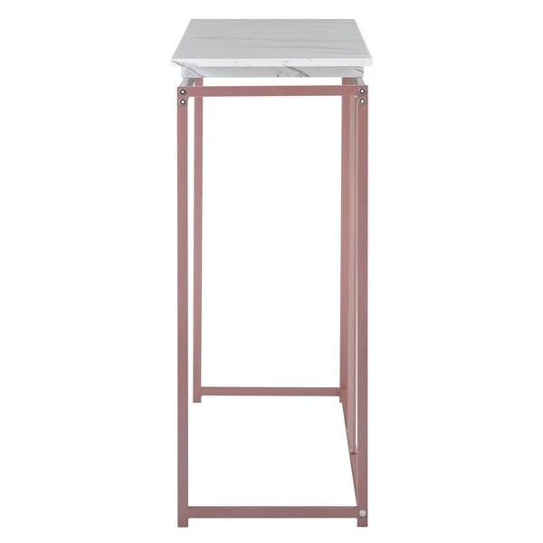 Extra Long Entryway Table Console Table with Marble Top and Metal Frame， Side Table Dining Table for Entryway Hallway Living Room