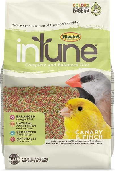 Higgins inTune Complete and Balanced Diet Canary and Finch Bird Food