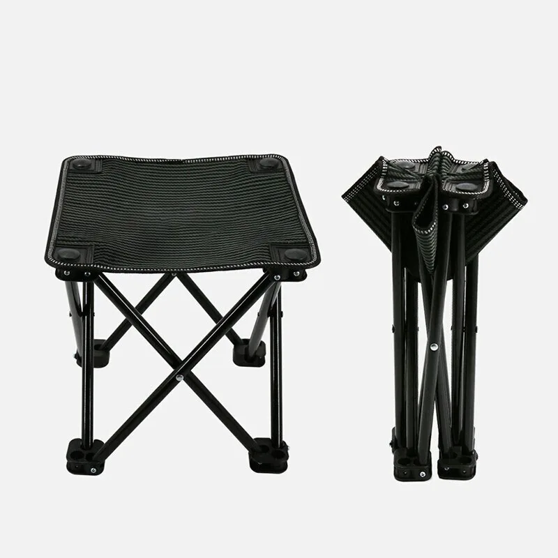 Hot Sale Outdoor Going Hiking Fishing High Quality Portable Folding Customized Logo Black Beach Camping Chair