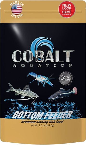 Cobalt Aquatics Bottom Feeder Pellet Fish Food， 7.5-oz pouch