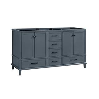 Home Decorators Collection Merryfield 60 in. W x 21-12 in. D Bathroom Vanity Cabinet Only in Dark Blue-Gray 19112-V60-DG