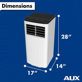 5500 BTU (DOE) 8000 BTU (ASHRAE) Portable Air Conditioner with Wheels 250 sq.ft. Dehumidifer 3-Modes Timer in White MF-08KC2