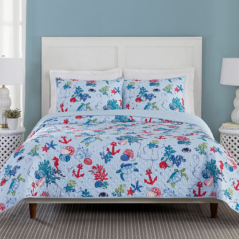 Vera Bradley Anchors Away 3-Piece Quilt Set