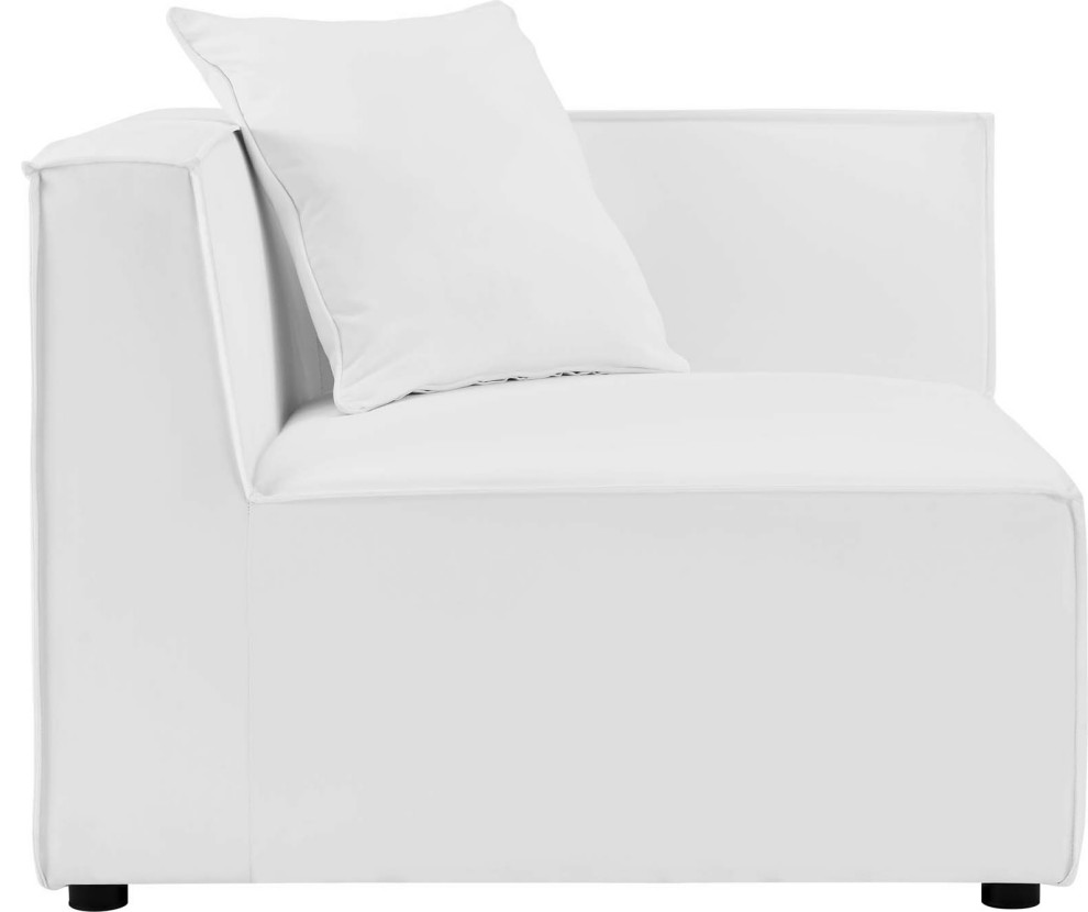 Foote Sectional Sofa Corner Chair   Transitional   Outdoor Lounge Chairs   by HedgeApple  Houzz