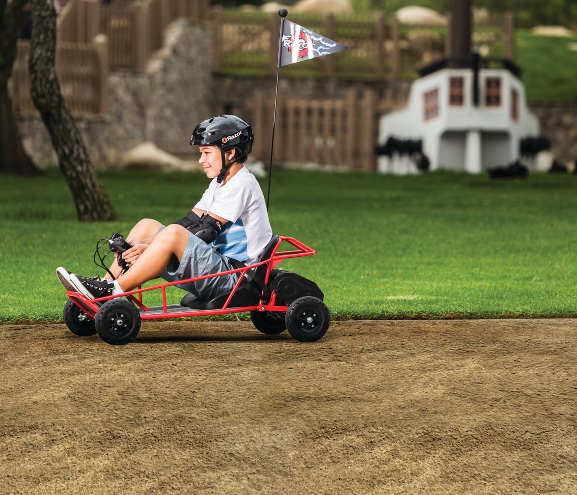 Razor Dune Buggy - 24V Electric Ride-on, Up to 9 mph (14 km/h), 8" Pneumatic Tires, Bucket Seat with Lap Belt