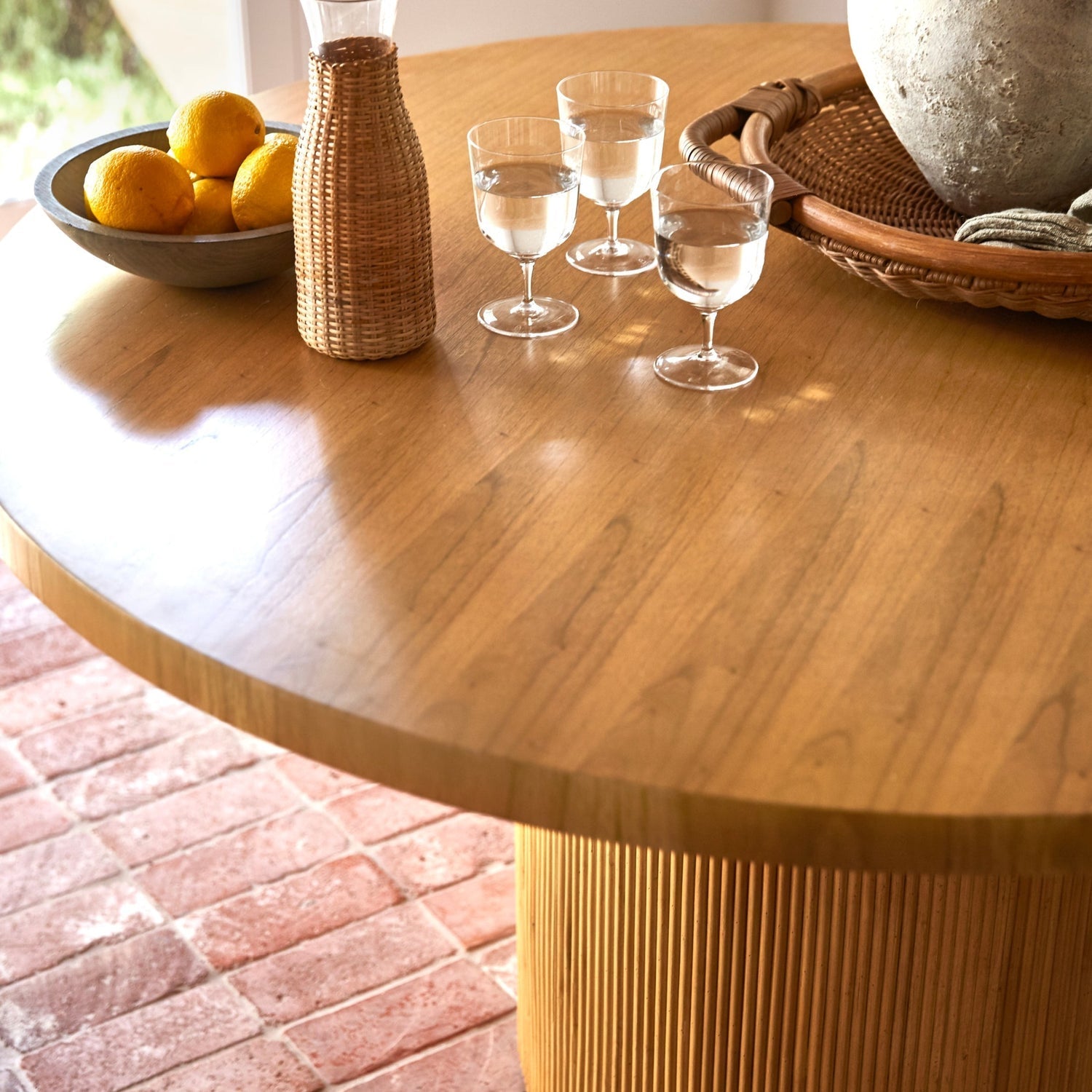 Gabriella Round Dining Table in Natural