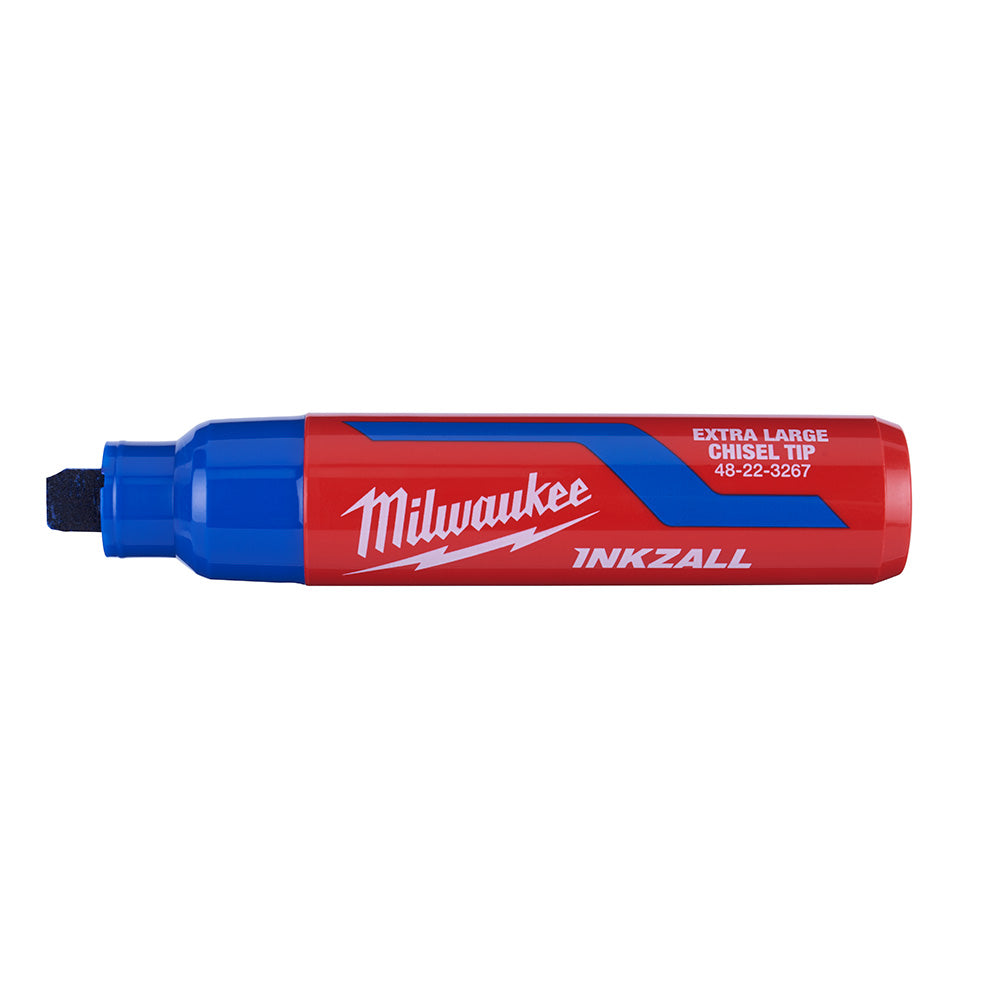 Milwaukee 48-22-3267 INKZALL Extra Large Chisel Tip Blue Marker