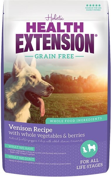 Health Extension Grain-Free Venison Recipe Dry Dog Food