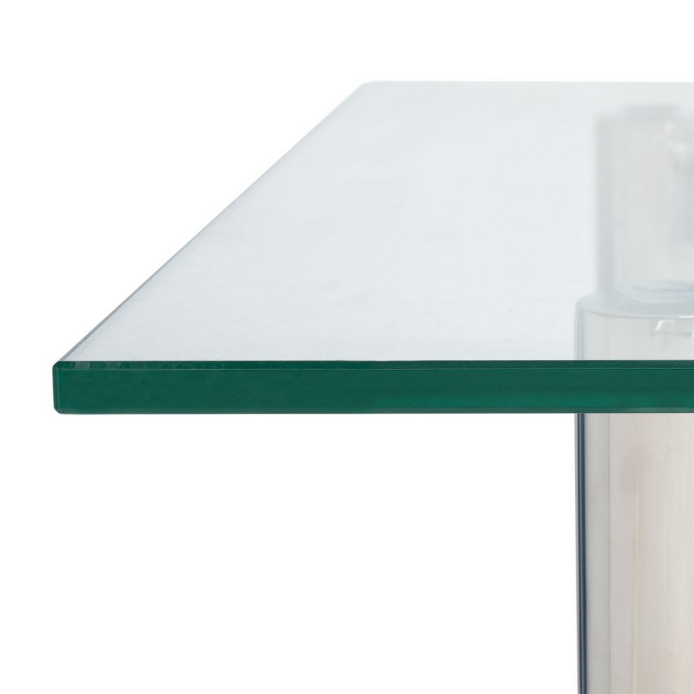 Safavieh Couture Letty Acrylic Coffee Table Silver   Contemporary   Coffee Tables   by Safavieh  Houzz