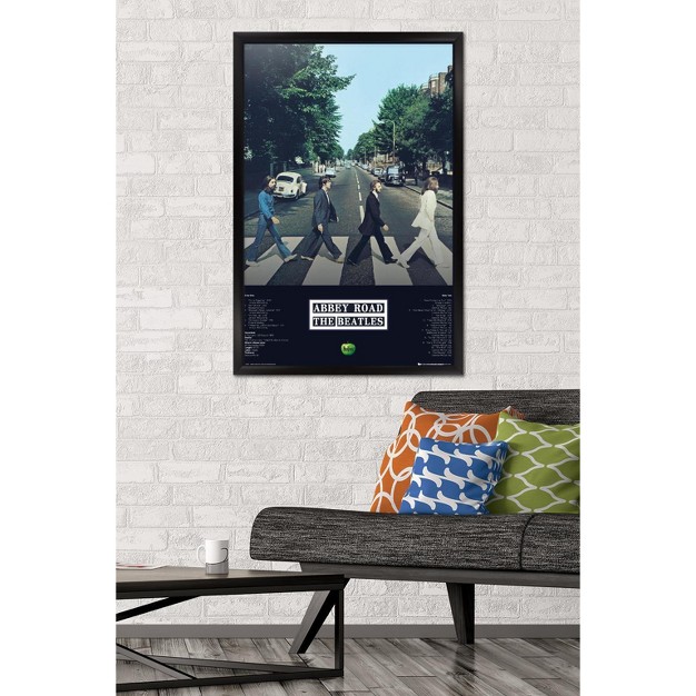 Trends International 24x36 The Beatles Abbey Album Framed Wall Poster Prints