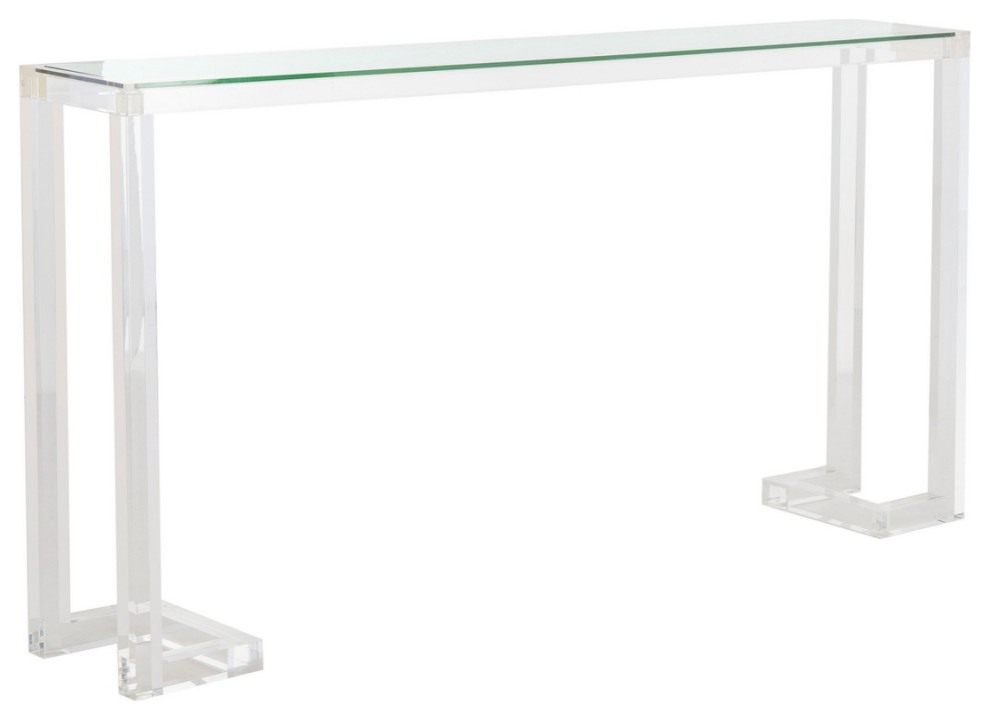 Robin Acrylic Console Table Cear   Contemporary   Console Tables   by Virgil Stanis Design  Houzz