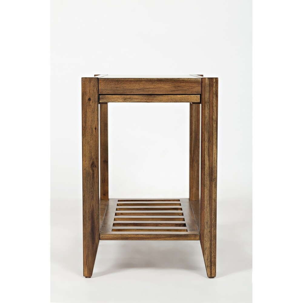 Beacon Street Acacia Hardwood Chairside Table by Jofran