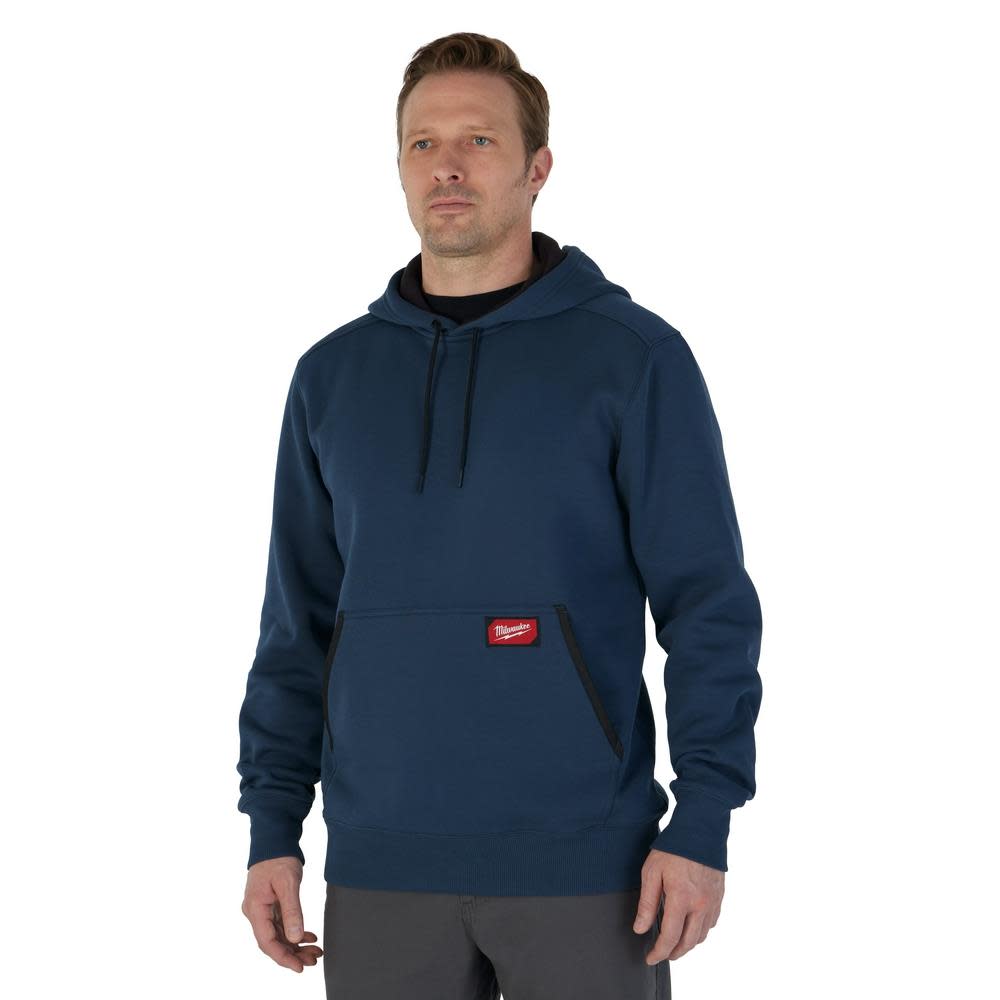 Milwaukee Midweight Pullover Hoodie Blue XL 351BL-XL from Milwaukee