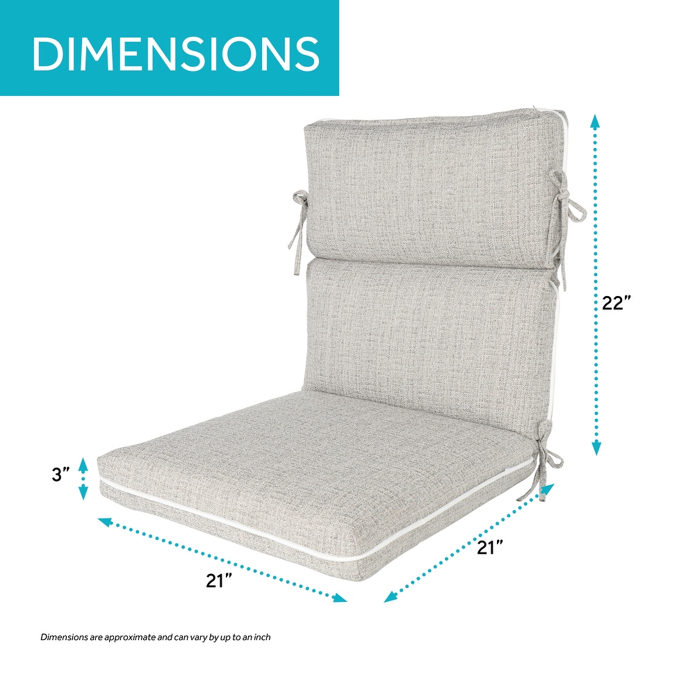 Outdoor/ Indoor High Back Dining Chair Cushion for Patio Furniture  21\