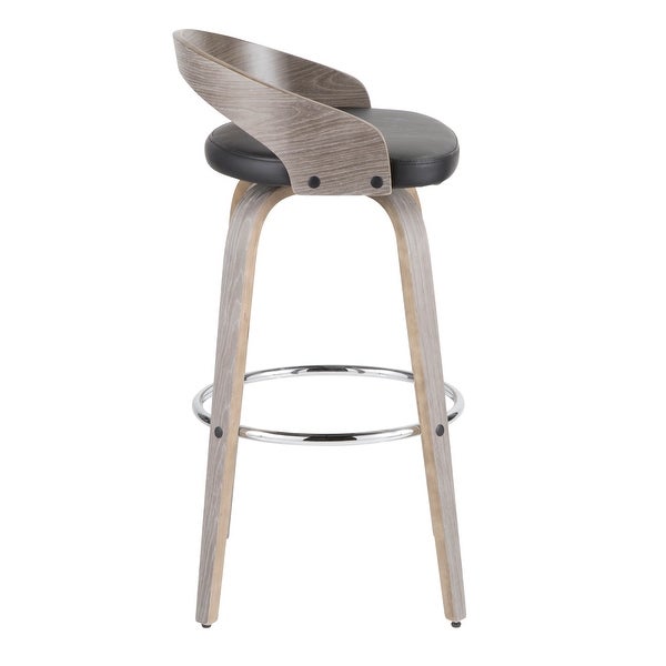 Carson Carrington Stavanger Mid-century Modern Fixed-Height Bar Stool (Set of 2)