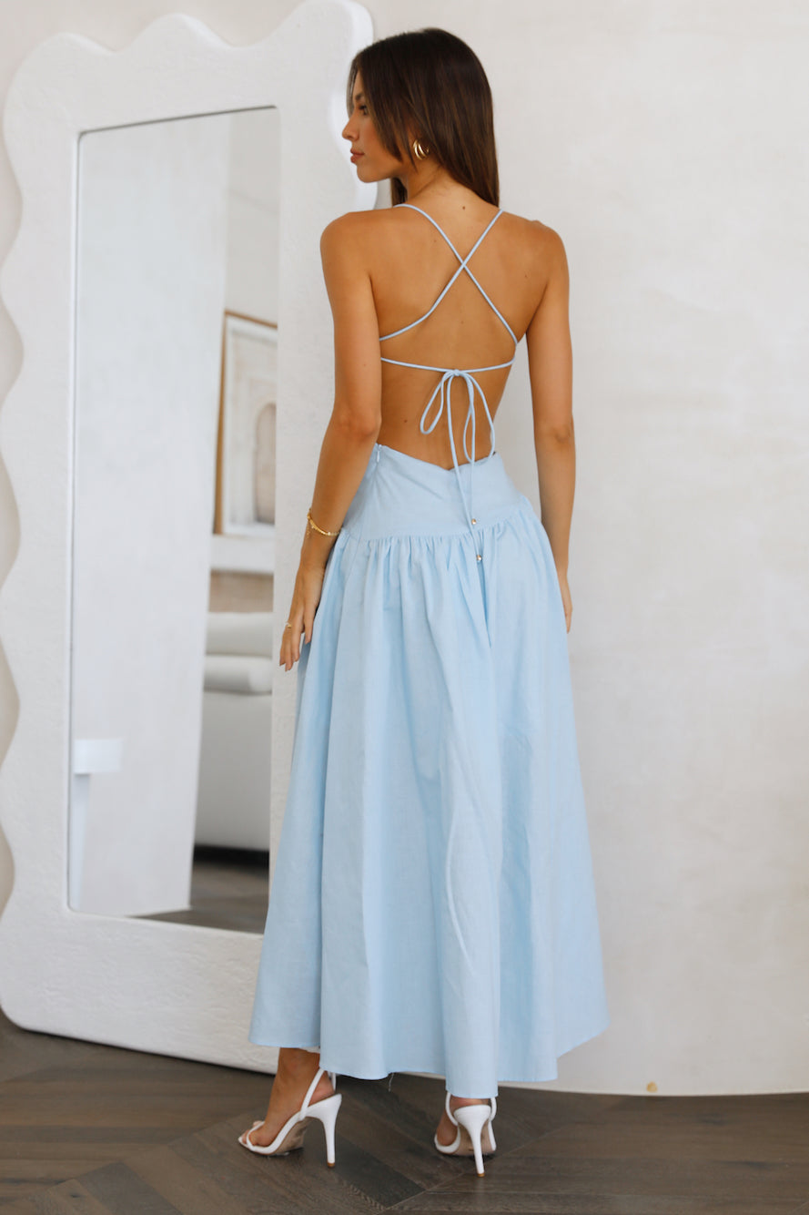 Eye On You Maxi Dress Blue