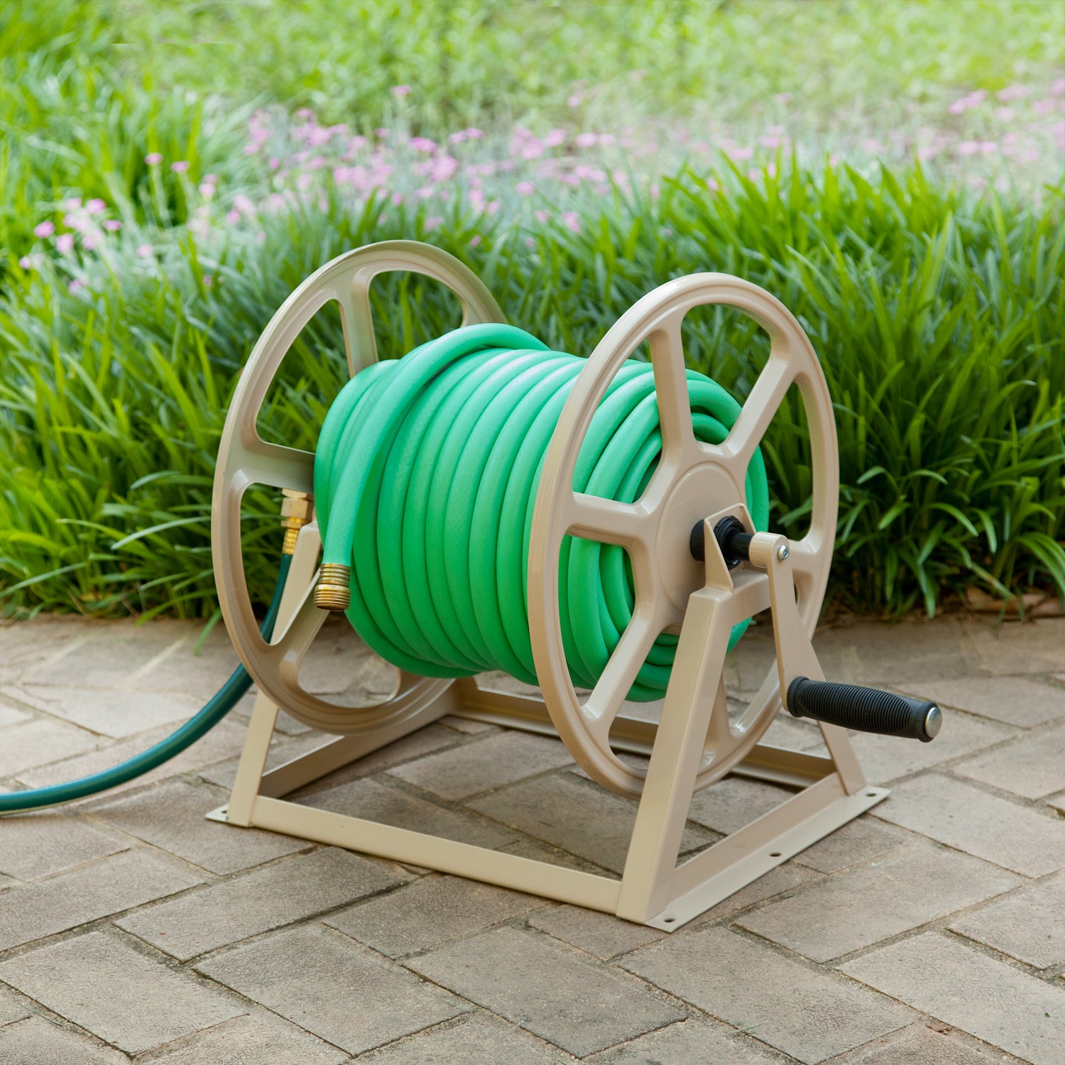 Liberty Garden 200' Hose Reel， Tan