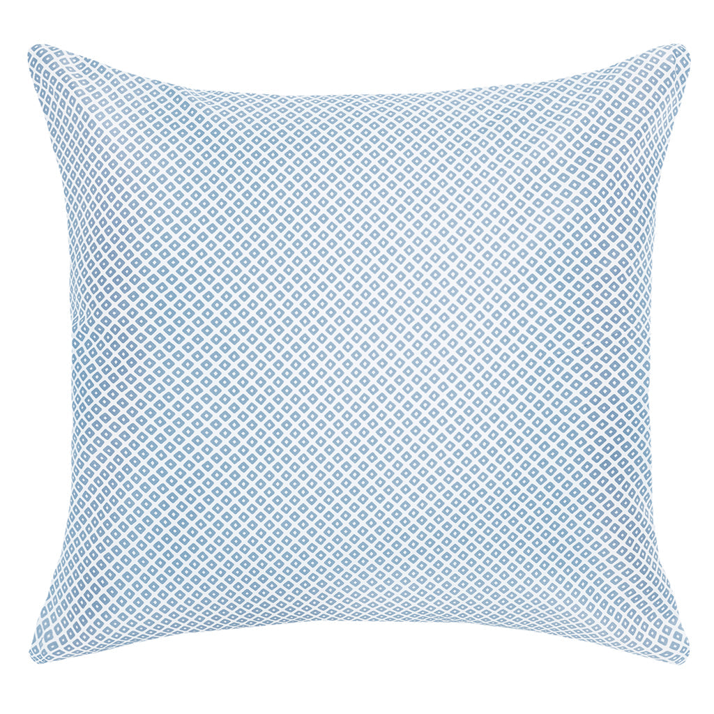 French Blue Diamonds Throw Pillow