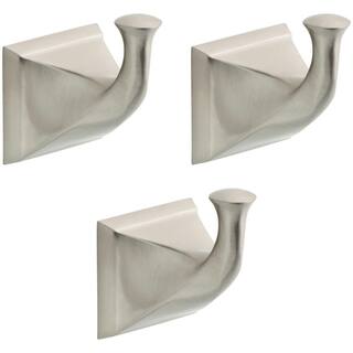 Delta Everly 3-Piece Towel Hook Bath Hardware Set in SpotShield Brushed Nickel EVE35-BN-K