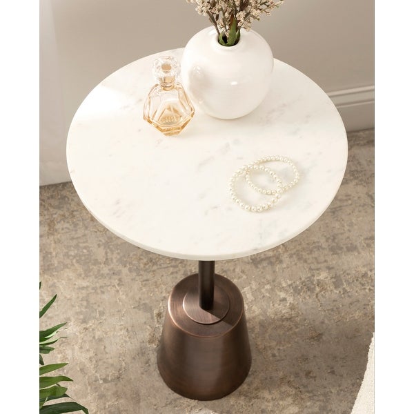 Kate and Laurel Tira Round Side Table