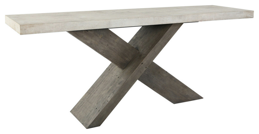 X Base Console Table   Farmhouse   Console Tables   by Design Mix Furniture  Houzz