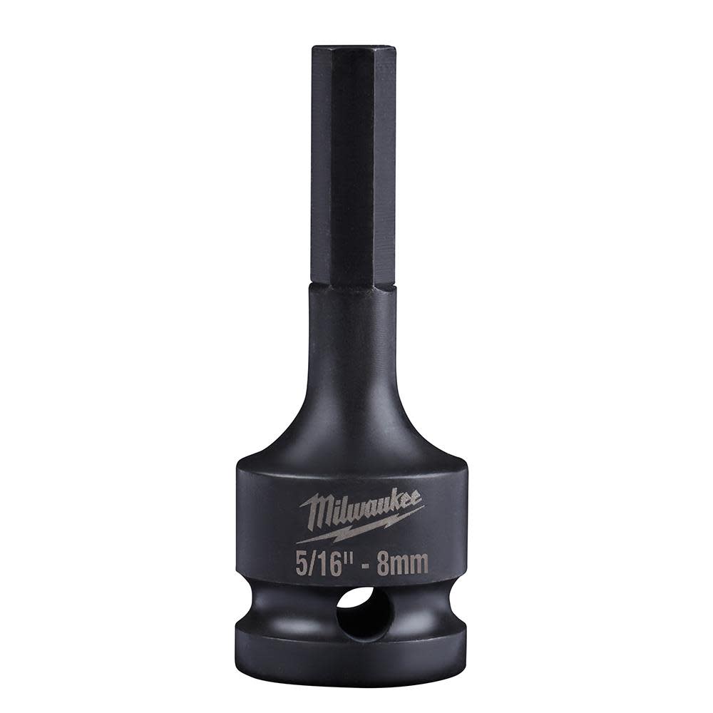 Milwaukee SHOCKWAVE Lineman's 1/2 in. Drive 5/16 in. - 8mm Hex Bit Socket 49-66-5141 from Milwaukee