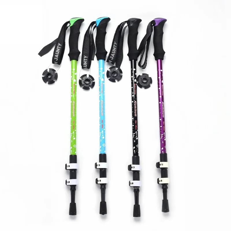 Trekking Collapsible Portable Multifunctional Ergonomic Hiking Poles Walking Sticks