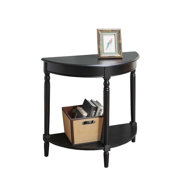 Copper Grove Lantana Half-moon Entryway Table with Lower Shelf