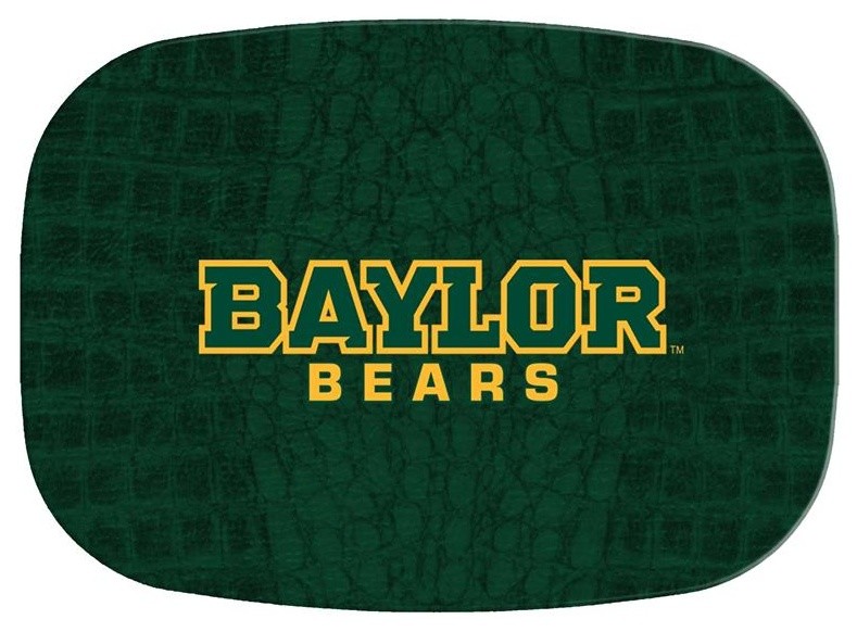 GB3108 Baylor Bears on Green Crock  Glass Cutting Board   Contemporary   Cutting Boards   by Marye Kelley  Houzz