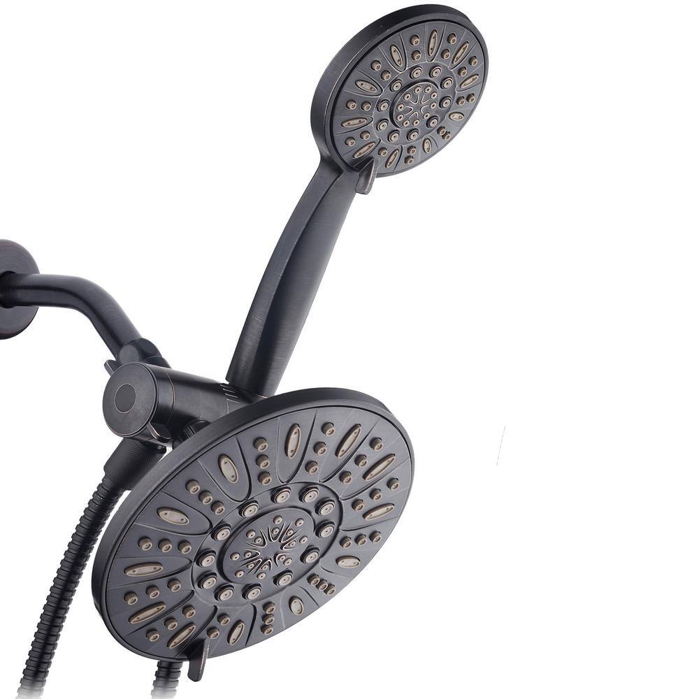 AquaDance 48-spray 7 in. Dual Shower Head and Handheld Shower Head in Oil Rubbed Bronze 9928