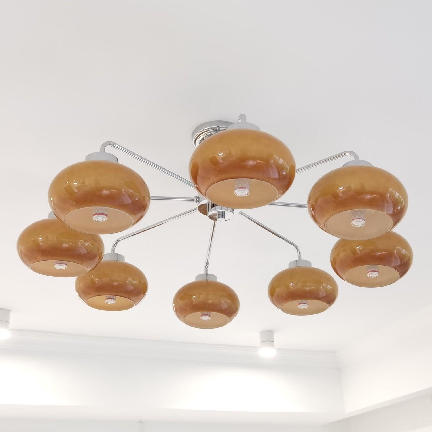 Oval Persimmon Chandelier