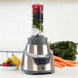 KENMORE Elite 64 oz. 5-Speed Stainless Steel Blender with 20 oz. Single-Serve Blending Cup KKEB1.3HSS