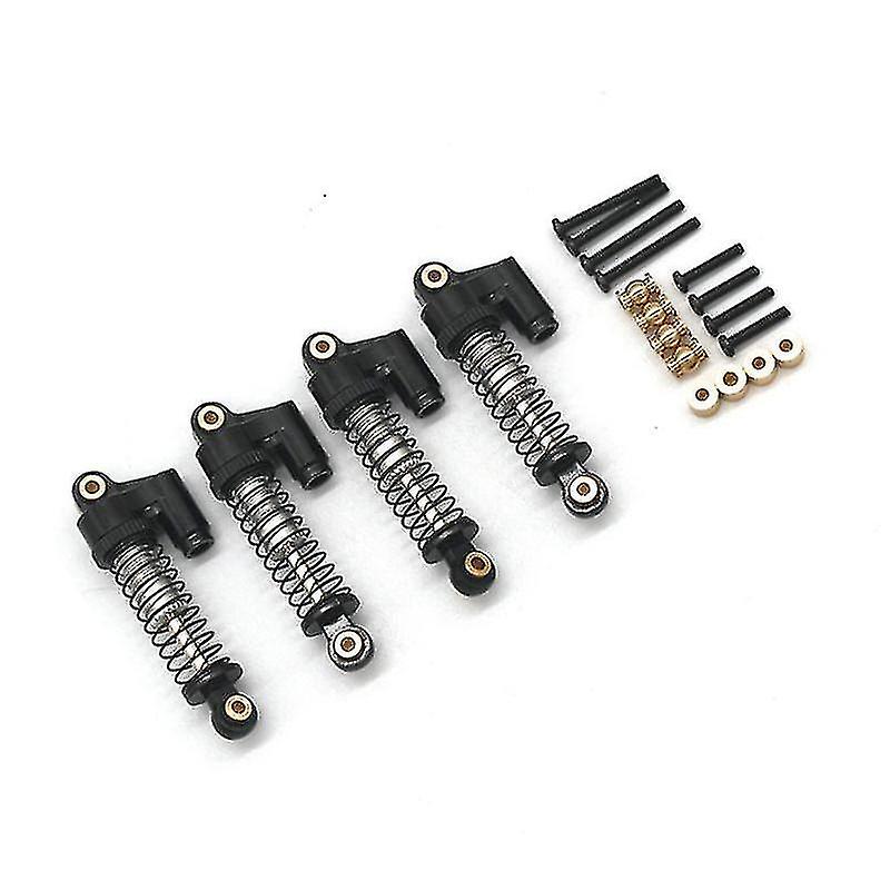 Metal Shock Absorbers Oil Damper For Fms Fcx24 1/24 Rc Crawler Car Upgrades Parts Accessories，black