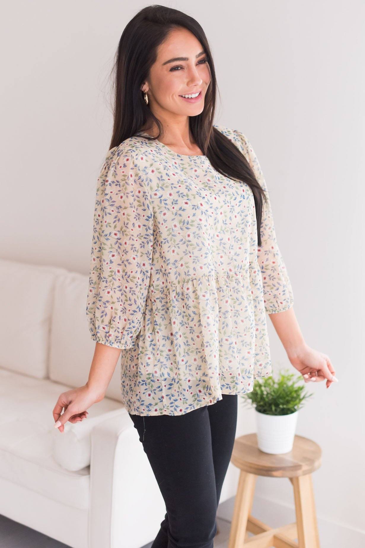 Every Little Thing Modest Blouse