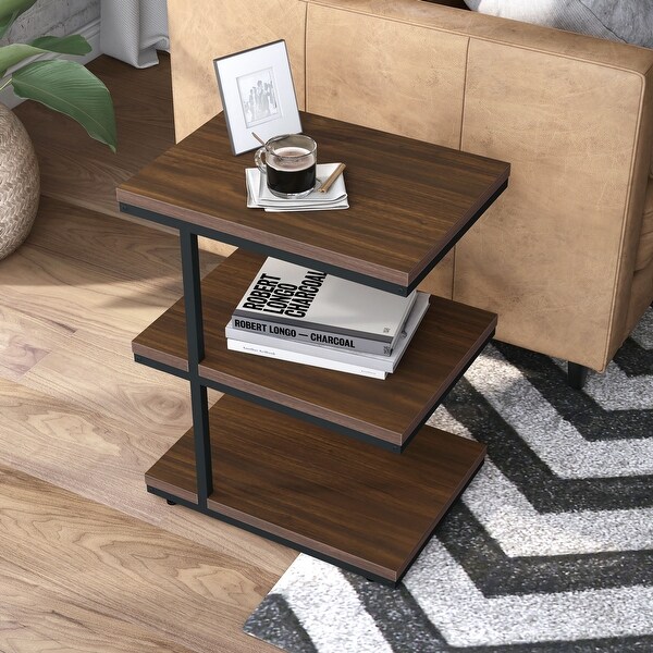 Furniture of America Jolle Contemporary 14-inch 2-shelf Side Table