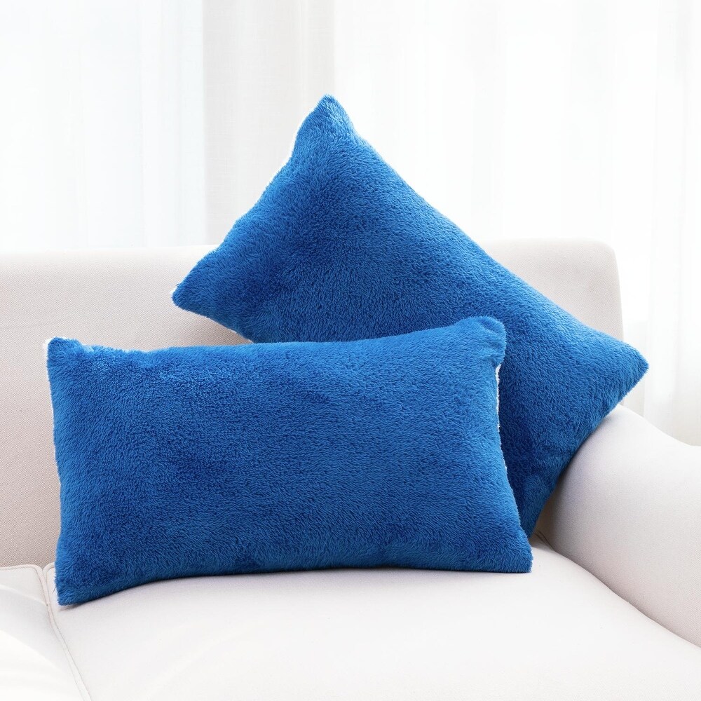 Cheer Collection Set of 2 Ultra Soft and Fluffy Throw Pillow