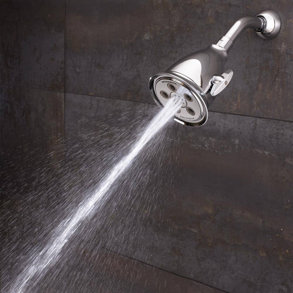 Speakman 3-Spray 4.1 in. Single Wall MountHigh Pressure Fixed Adjustable Shower Head in Polished Chrome S-2005-HB