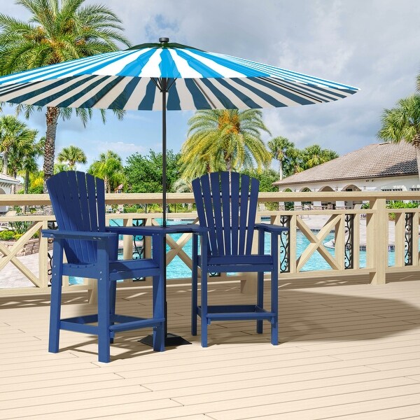 Patio Bar Stools Chairs Outdoor Tall Adirondack Arm Chairs Set of 2and4