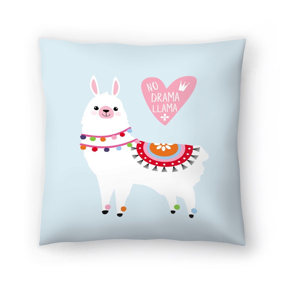 No Drama Llama   Decorative Throw Pillow