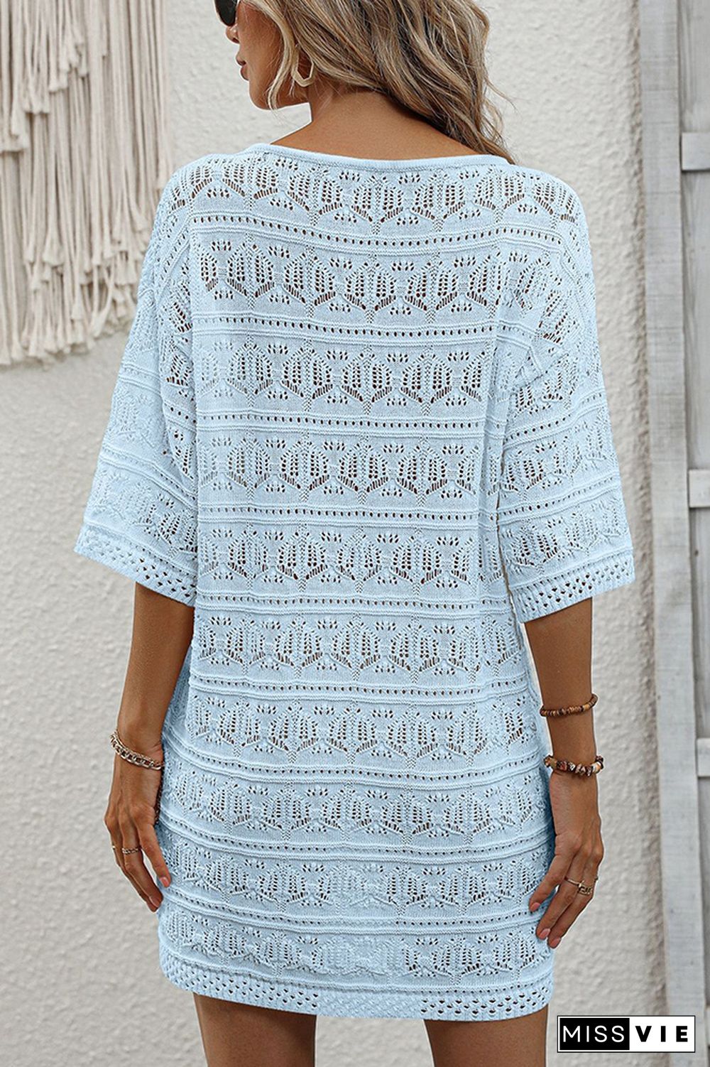 Hollow Out Beach Dress Cover Up