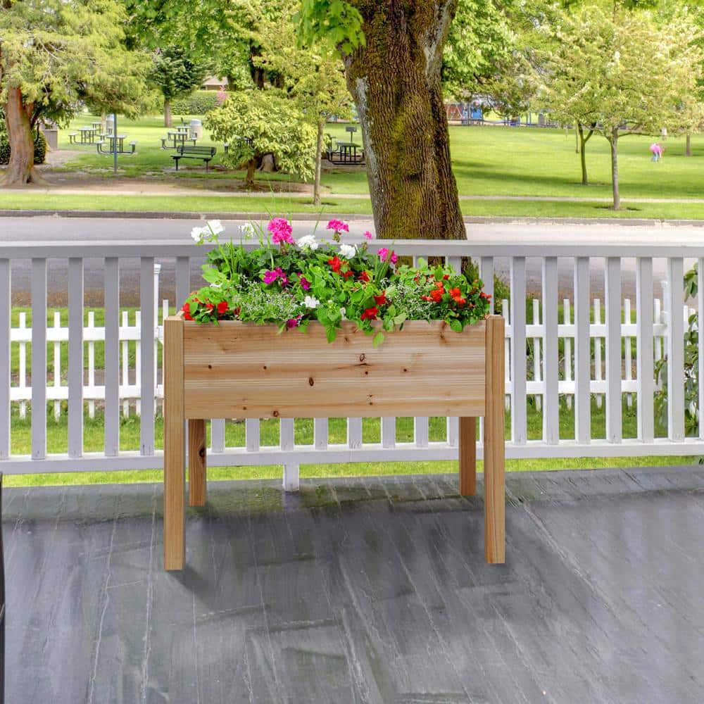 Outdoor Essentials Homestead 2 ft. x 4 ft. Elevated Garden Planter (Tool Free) 443579