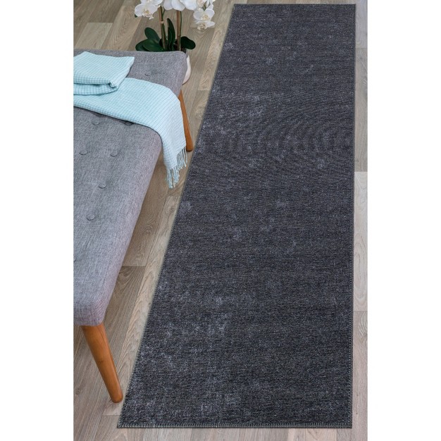 World Rug Gallery Contemporary Solid Machine Washable Area Rug