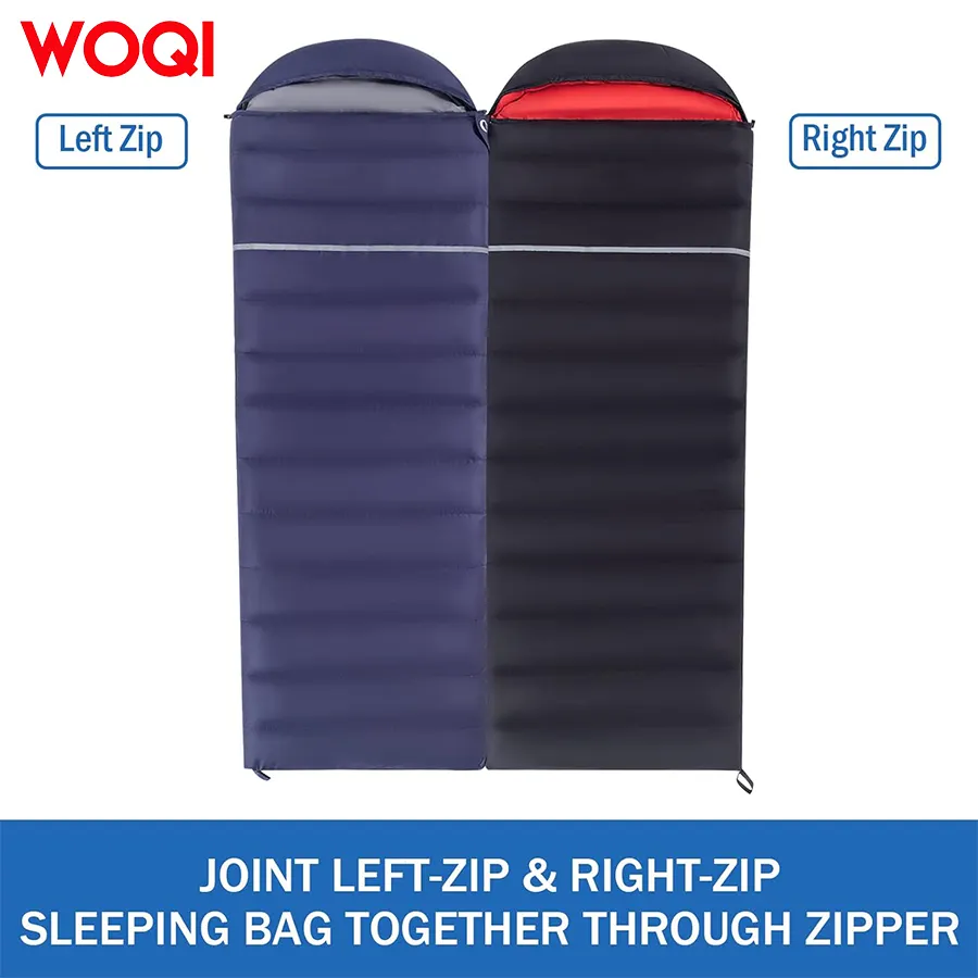 WOQI adult 600 filled down sleeping bag  super light sleeping bag in cold weather  suitable for backpacking  camping  and hiking