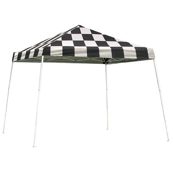 ShelterLogic 12'x12' Checkered Flag Sport Series Pop Up Slant Canopy