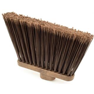 CFS Brands Sparta 12 in. Brown Polypropylene Flagged Upright Broom Head (12-Pack) 36867EC01