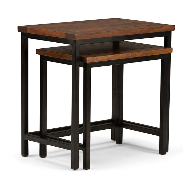 Simpli Home Skyler 2pc Nesting Tables